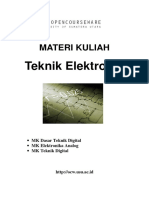 1412 - Teknik Elektro S1 MK Dasar Teknik Digital, MK Elektronika Analog Dan MK Teknik Digital