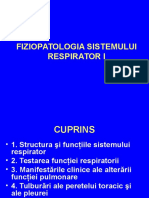 Cursul Nr. 1 - Fiziopatologia Sistemului Respirator I