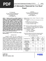 008 Selection of Alternative Material for Car Roof Panel