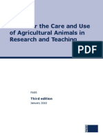 Care and Use of Agricultural Animals in Research