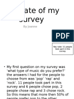 Evaluate of My Survey