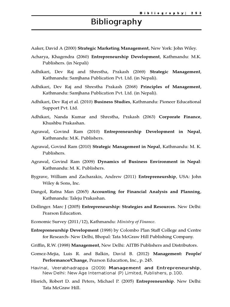 洋書 International Bibliography of Business.. Bibliography for Entrepreneurship Studies | PDF | Entrepreneurship