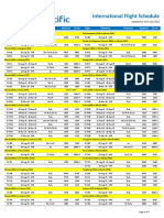 International Flight Schedule from Manila