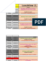 Lunchtime (1.15 - 1.45) : Reading: Skimming/scanning/ Highlighting Texts in The Exam