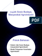 Aspek Sosbud Agroindustri