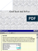 7 Goal Seek and Solver