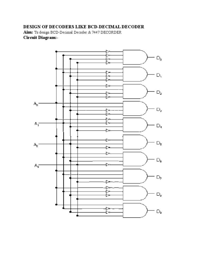 BCD-Decimal Decoder Design Guide | PDF
