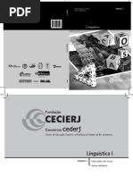 Apostila CEDERJ - Linguística I Vol. 1