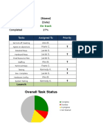 Project Management Dashboard Excel
