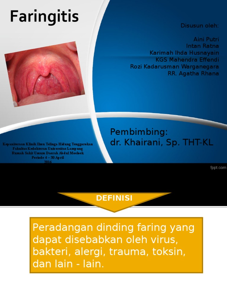 Panduan Faringitis untuk Mahasiswa Kedokteran | PDF