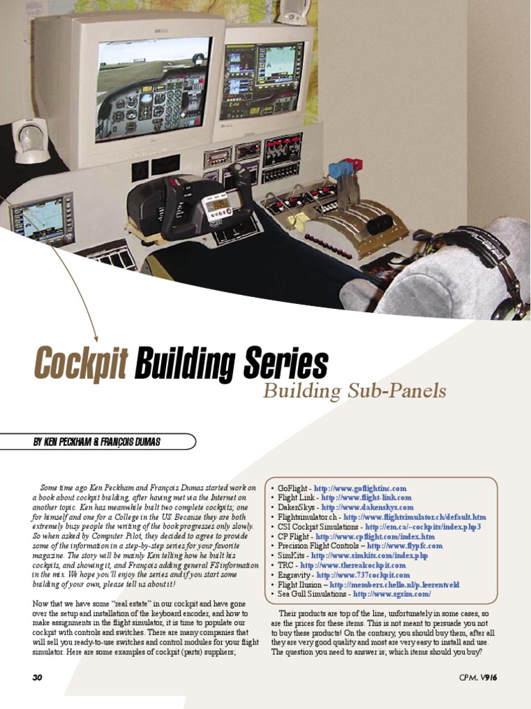 Simpit - Building Sub Panels | PDF | Drill | Screw