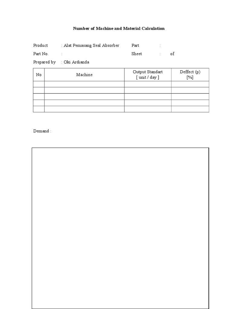 Machine and Material Calculation Guide | PDF | Technology & Engineering