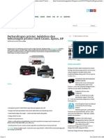 Perbandingan Printer, Kelebihan Dan Kekurangan Printer Merk Canon, Epson, HP Printer