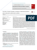 The Effect of Relative Humidity on Dropwise Condensation Dynamics (Castillo 2015)