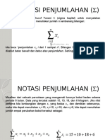 Pertemuan 4 Notasi Penjumlahan