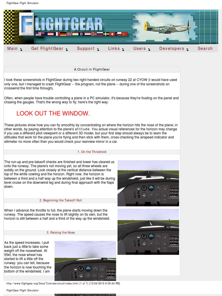 Flight Simulator - Flying A Circuit Introduction | PDF | Takeoff ...