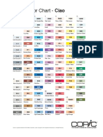 Copic Color Chart - Ciao: Blacks & Grays G V