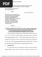 10/9/15 Hogan Motion To Compel Financial Worth Documents OCR