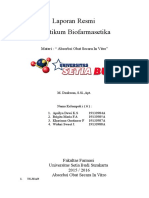 Laporan Absorbsi Obat Secara in Vitro