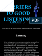 Barriers To Good Listening