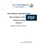PAN African E-Network Project: Master of Finance and Control