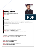 Baseer Ahmed: Objectives