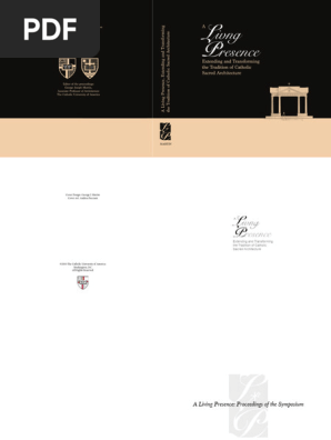 2010 A Living Presence Proceedings Draft Catholic Church