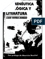 Olvera Romero, Caleb - Hermenéutica Analógica y Literatura