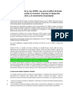 Breve Análisis de La Ley 30056 - Peru