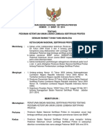 Peraturan BNSP No 3 BNSP III 2014 Tentang Pedoman Ketentuan Umum Lisensi Lembaga Sertifikasi Profesi
