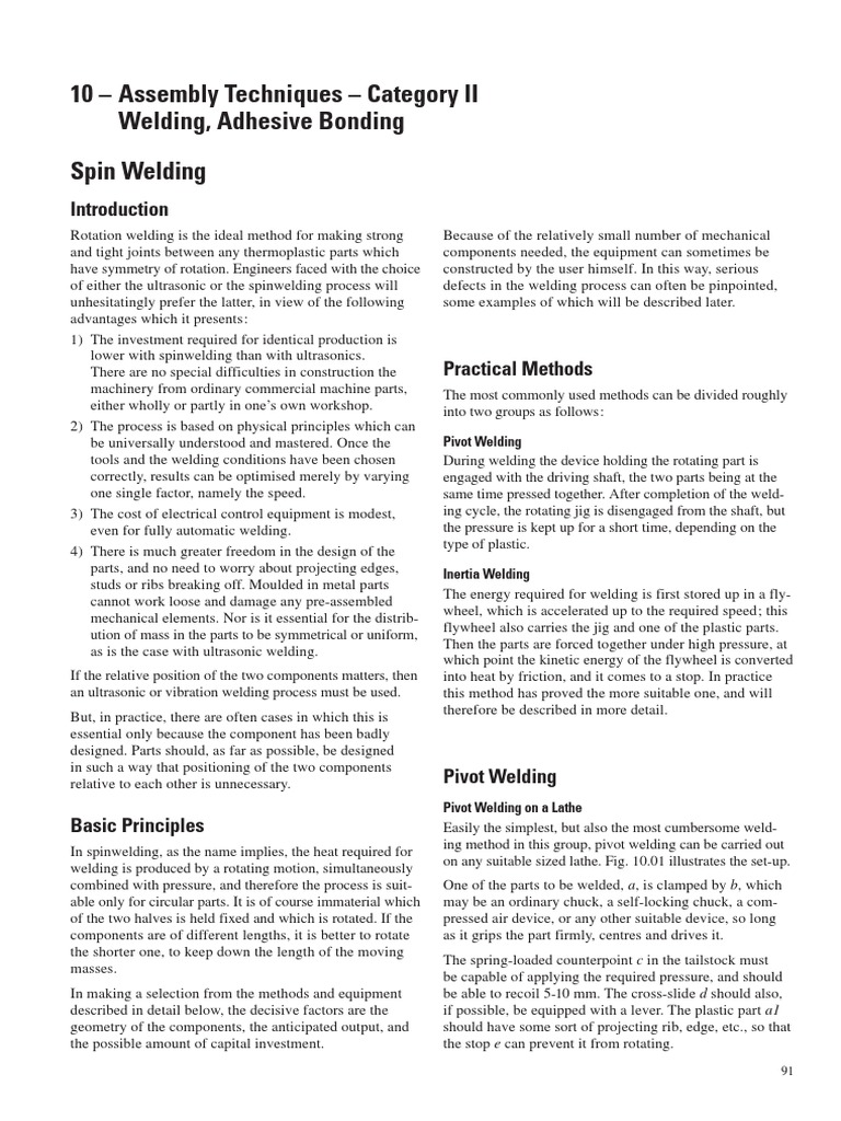 General Design Principles For Assembly Techniques - Welding, Adhesive ...
