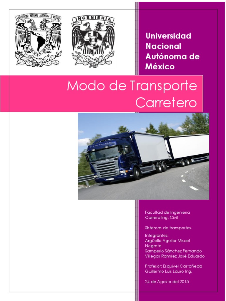 Historia y Impacto del Transporte Carretero | PDF | Transporte de ...