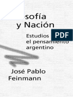 Feinmann Jose Pablo - Filosofia y Nacion