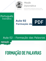 Missão Diplomática - Gramática - Aula 2 - Formação de Palavras