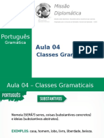 Missão Diplomática - Gramática - Aula 4 - Classes Gramaticais