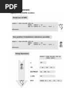 Problematic Statements: Negations in The WHERE Condition