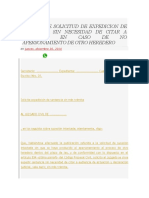 Modelo de Solicitud de Expedicion de Sentencia Sin Necesidad de Citar A Audiencia en Caso de No Apersonamiento de Otro Heredero