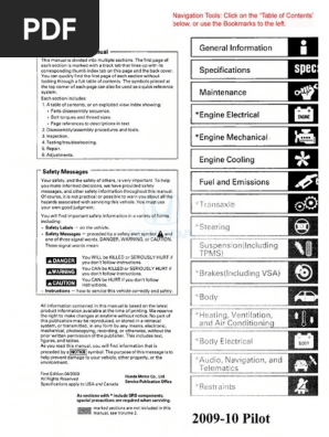 2005 honda pilot service manual download