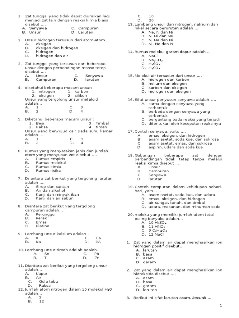 Soal Latihan Olimpiade