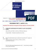 Progress Test 1 (Units 13-15)