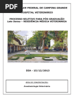 Anestesiologia Veterinaria Prova