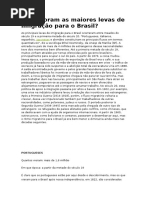 Imigração Para o Brasil