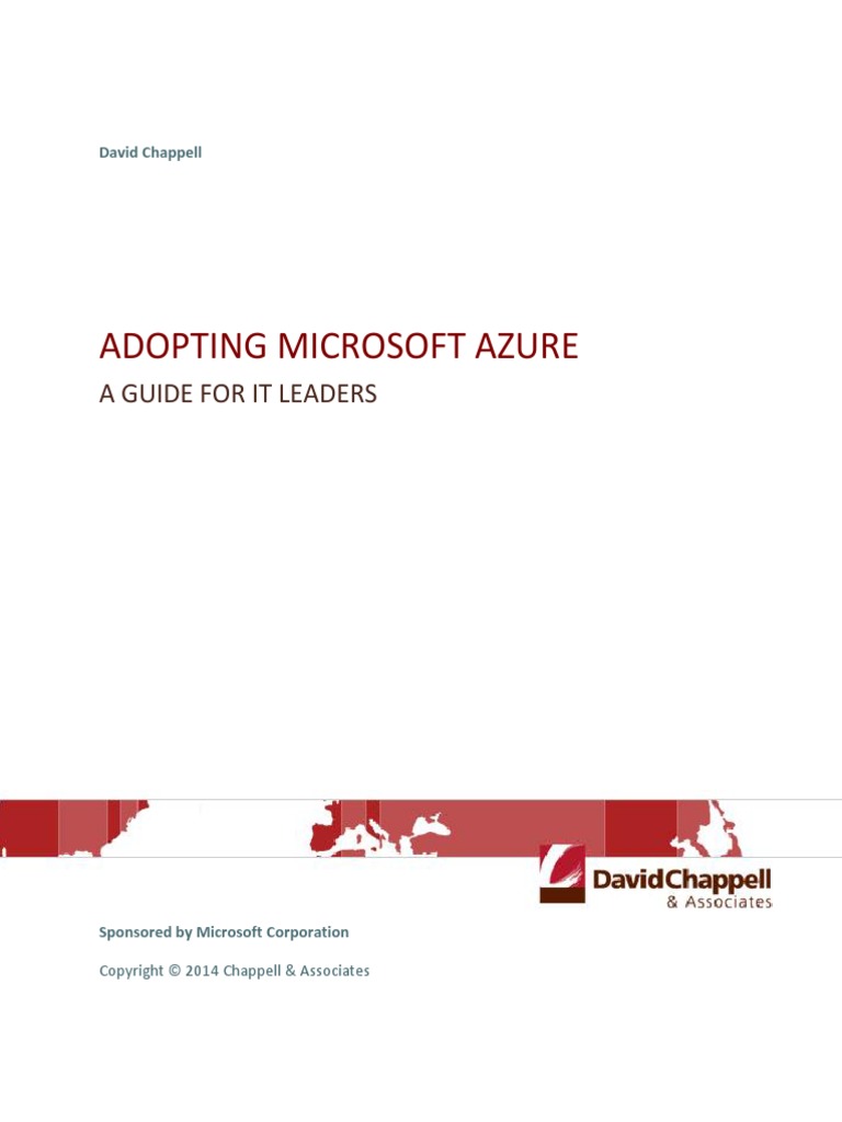 Adopting Microsoft Azure: A Guide For It Leaders | PDF | Platform As A ...