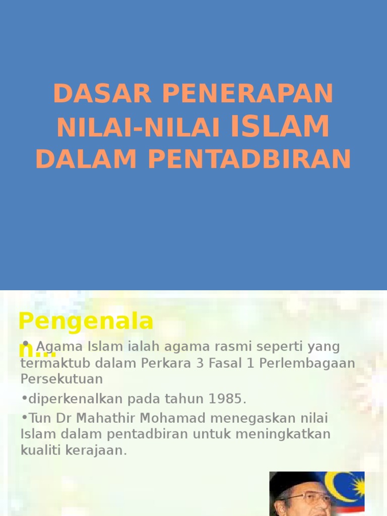 Dasar Penerapan Nilai Islam Pdf