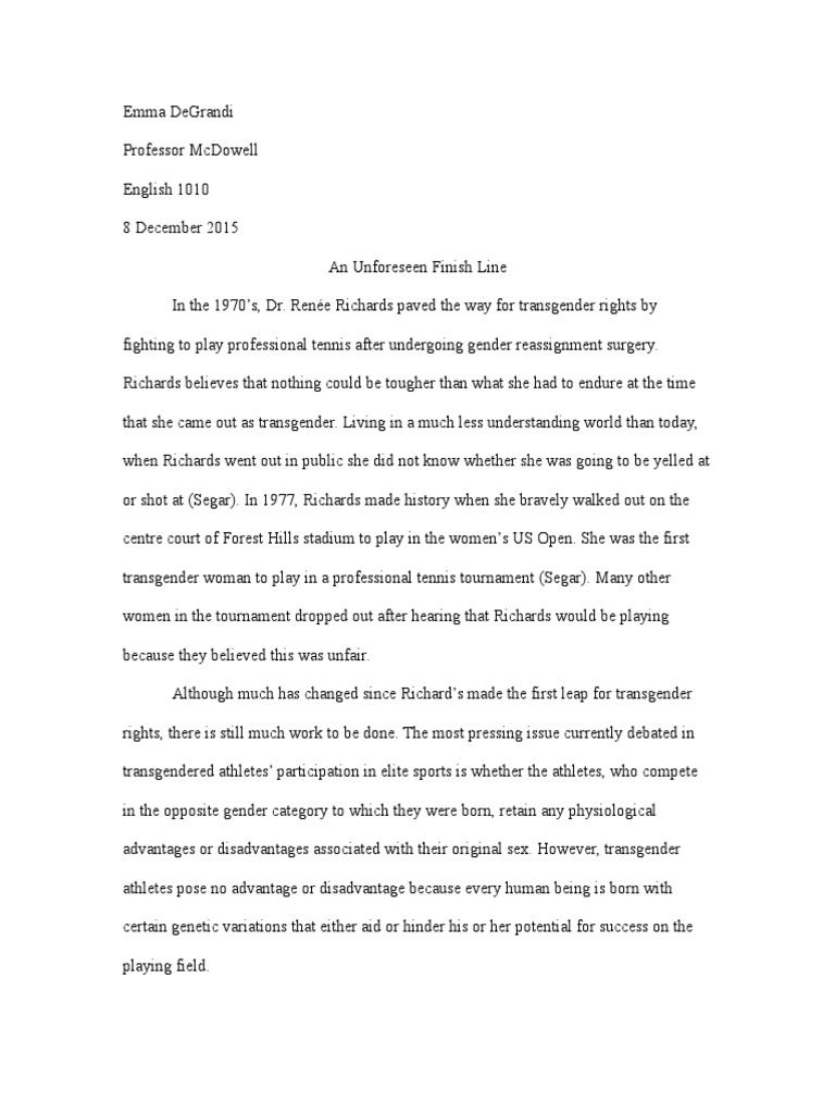 Transgender chromosome picture