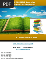 Download ACC 400 HELP Learn by Doing by alyssaalex4034 SN308081772 doc pdf