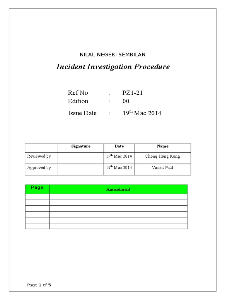 Incident Investigation Procedure Guide | PDF | Causality | Business