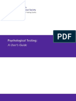 Psychological Testing A Users Guide PDF