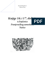 Katalog Knjige 16 I 17 Stoljeca Iz Knjiznice Franjevackog Samostana Nasice