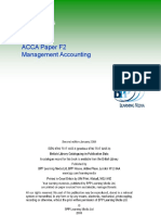 ACCA F2 Paper on Pass Cards